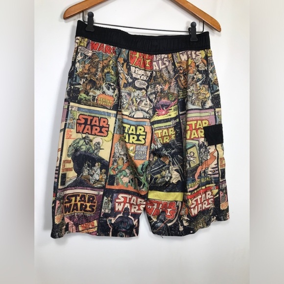 Star Wars Other - Mens Star Wars Long Board Shorts US Med Swim Trunks Vintage missing swim liner